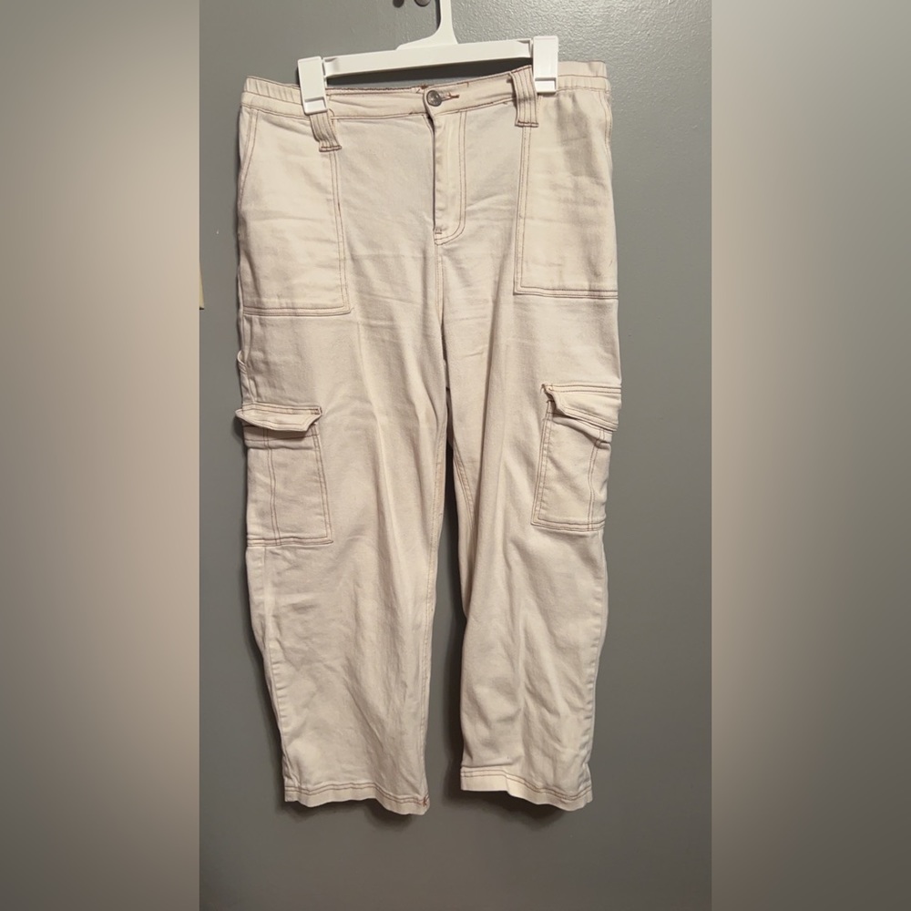 Cream Cargo Pants